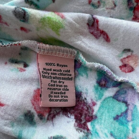 Juicy Couture Multicolor Splatter Print Racerback Tank Top 100% Rayon Womens XL - Picture 5 of 9